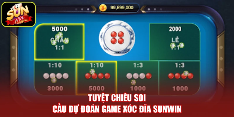 Tuyệt chiêu soi cầu dự đoán game xóc đĩa SUNWIN